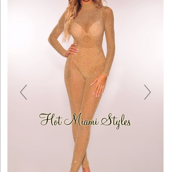rhinestone studded romper
